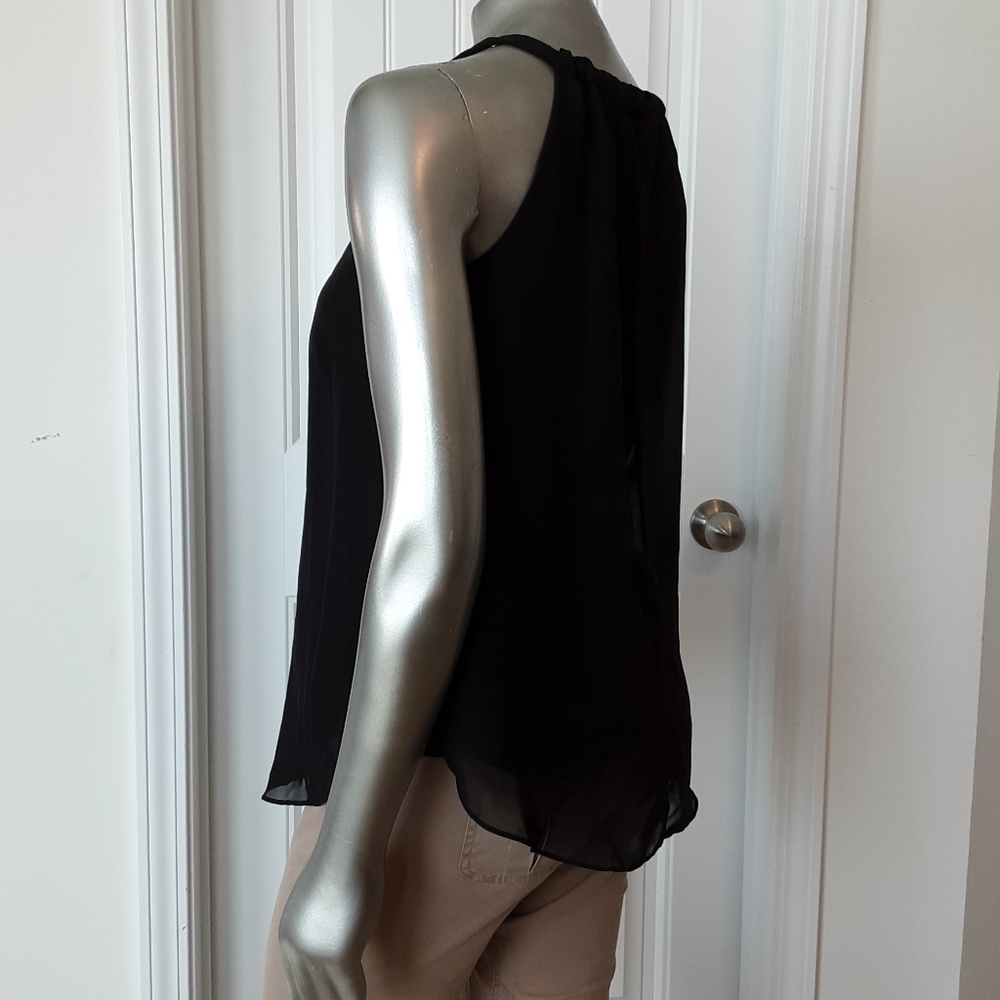 🪻BOGO🪻 New Directions Layered‎ Chiffon Top Sz Small Flowy & Feminine - Picture 3 of 9